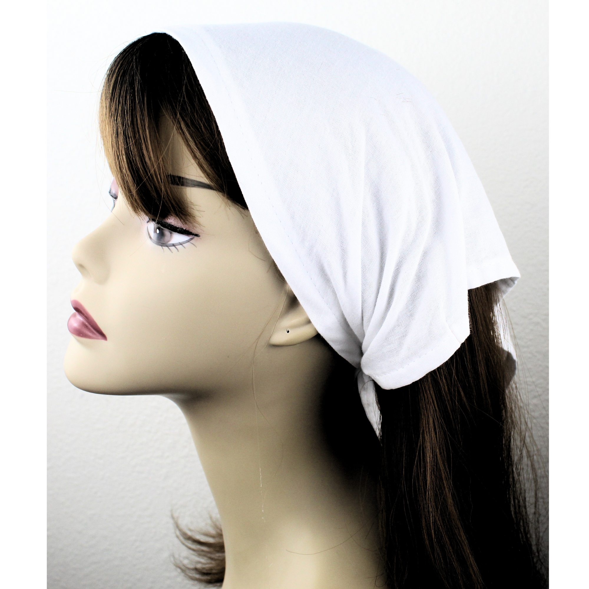 White Shabbat Head Covering Kerchief