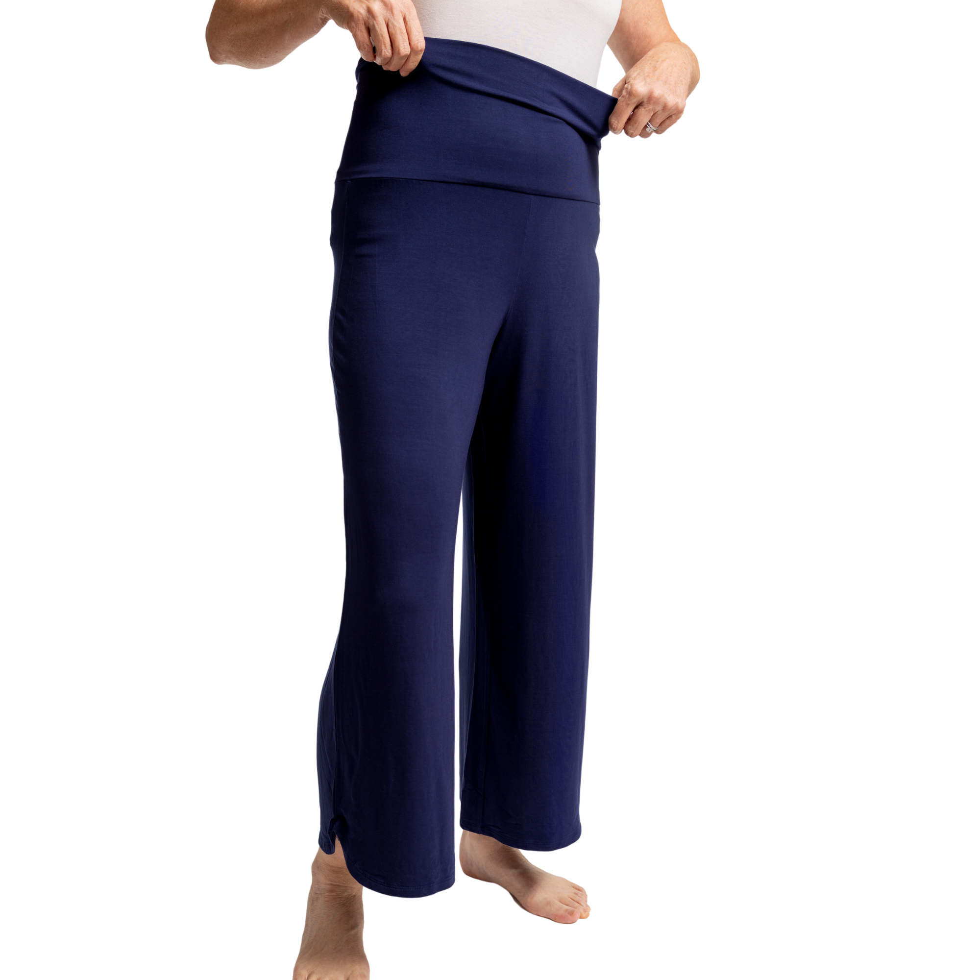 Fold Down Waist Pants