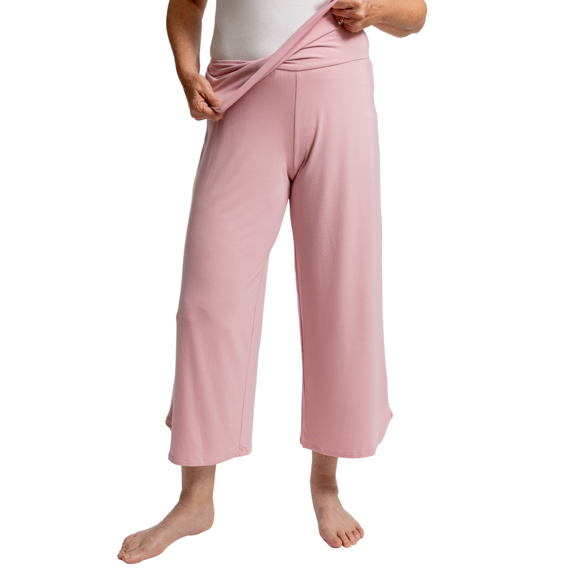 Fold Down Waist Pants