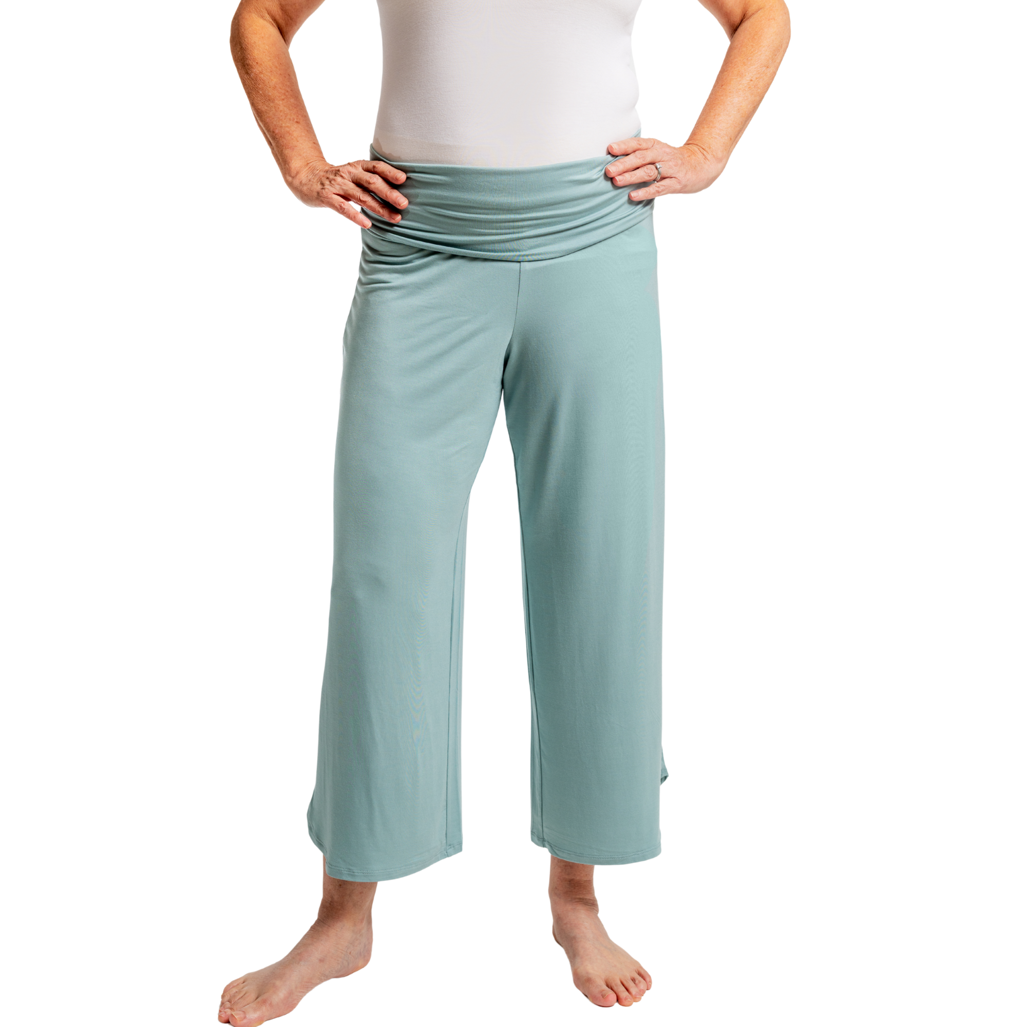 Fold Down Waist Pants