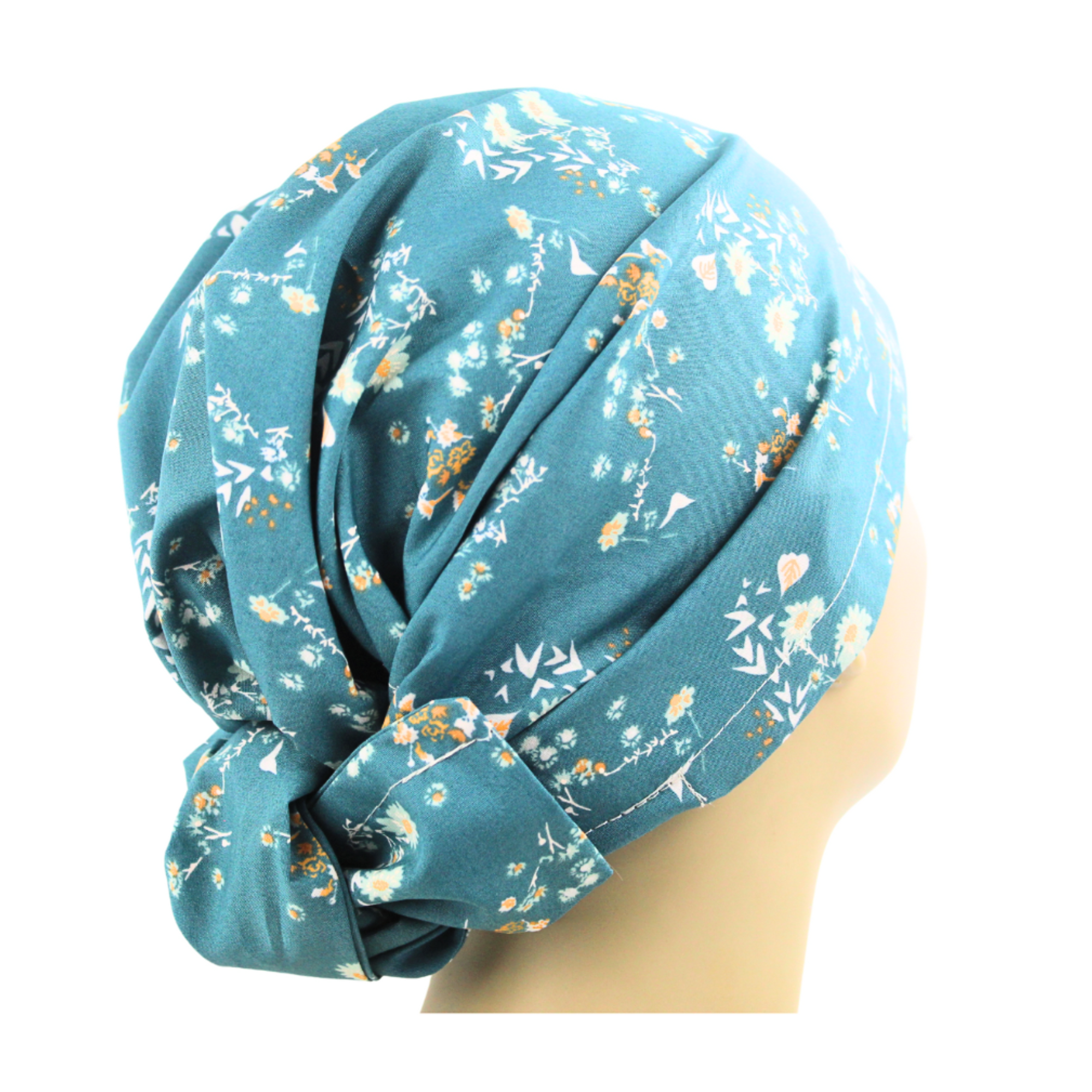 Subtle Floral Hair Wrap