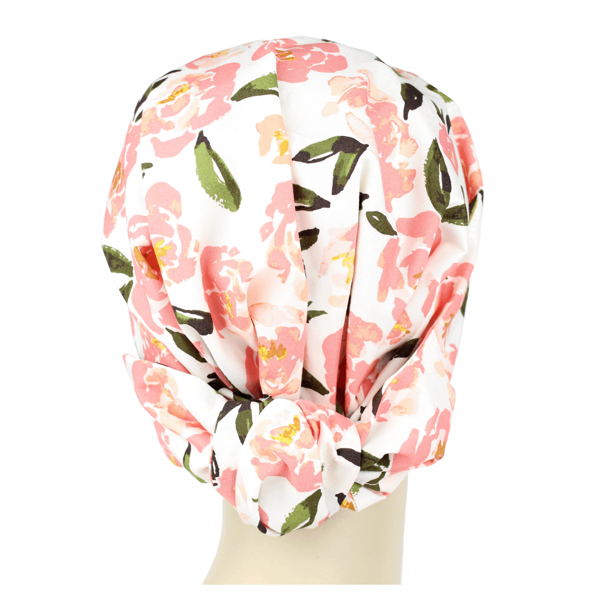 Pink Rose Abstraction Floral Hair Wrap
