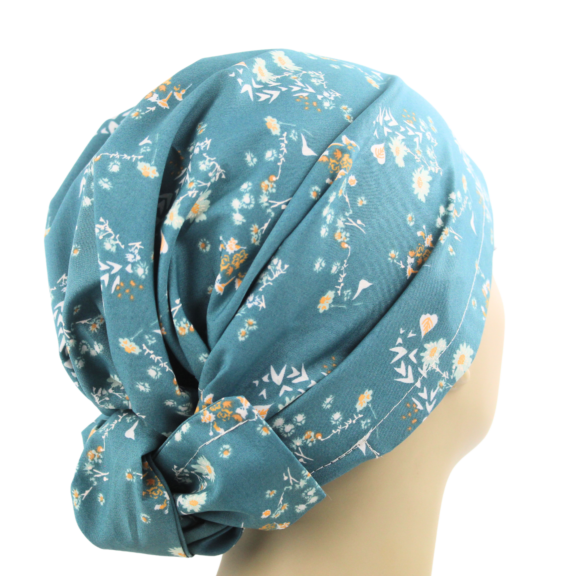 Subtle Floral Hair Wrap