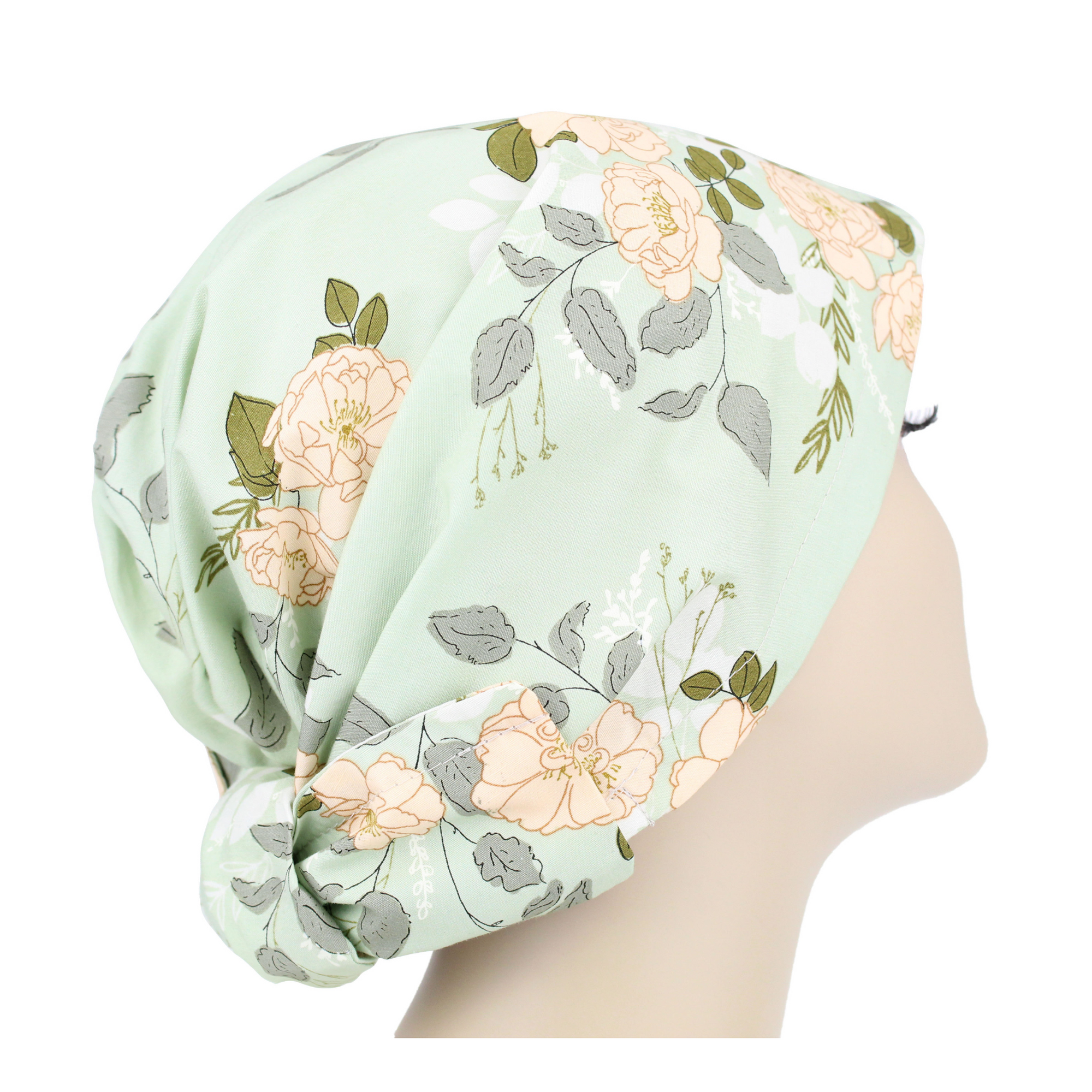 Mint Floral Hair Wrap