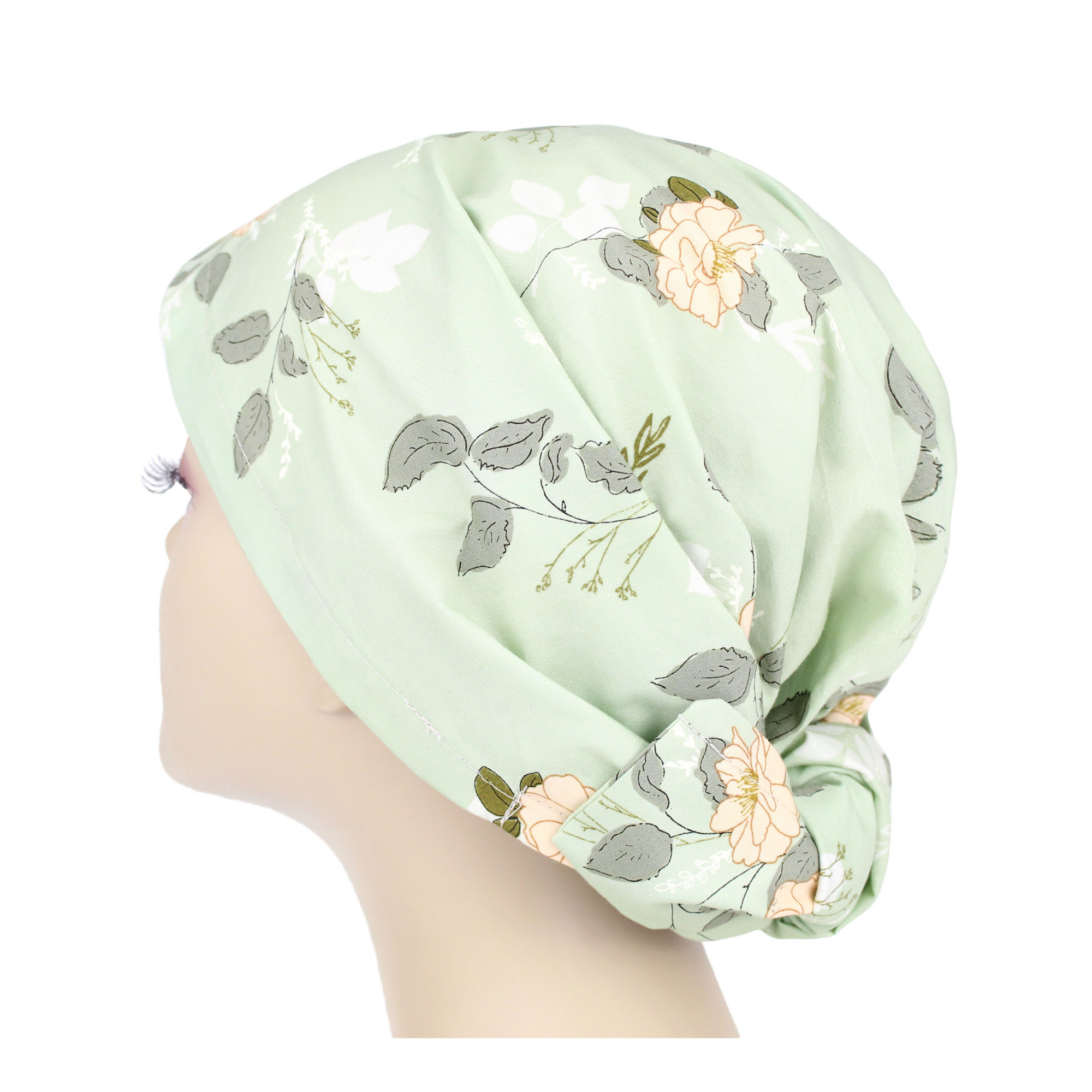 Mint Floral Hair Wrap