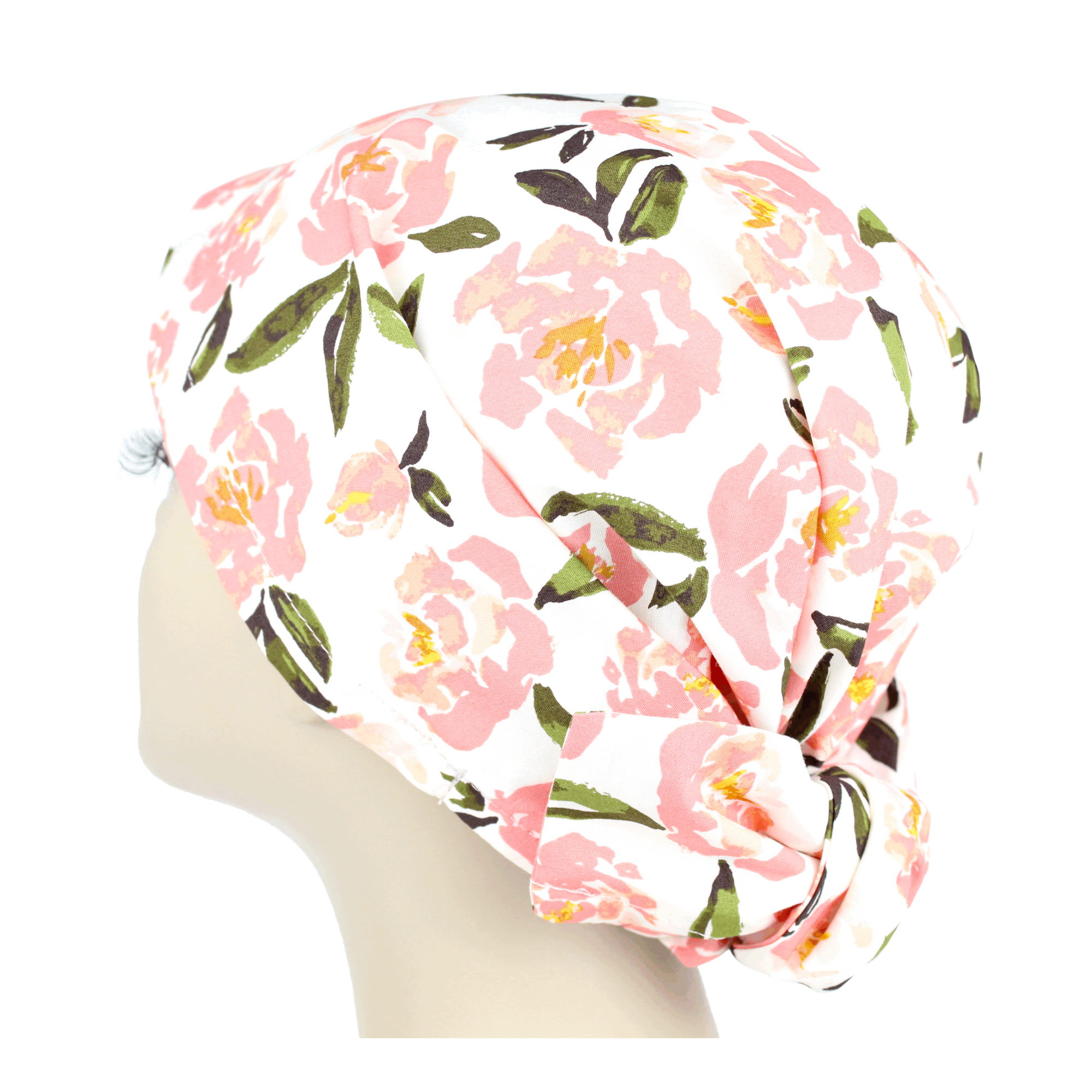 Pink Rose Abstraction Floral Hair Wrap