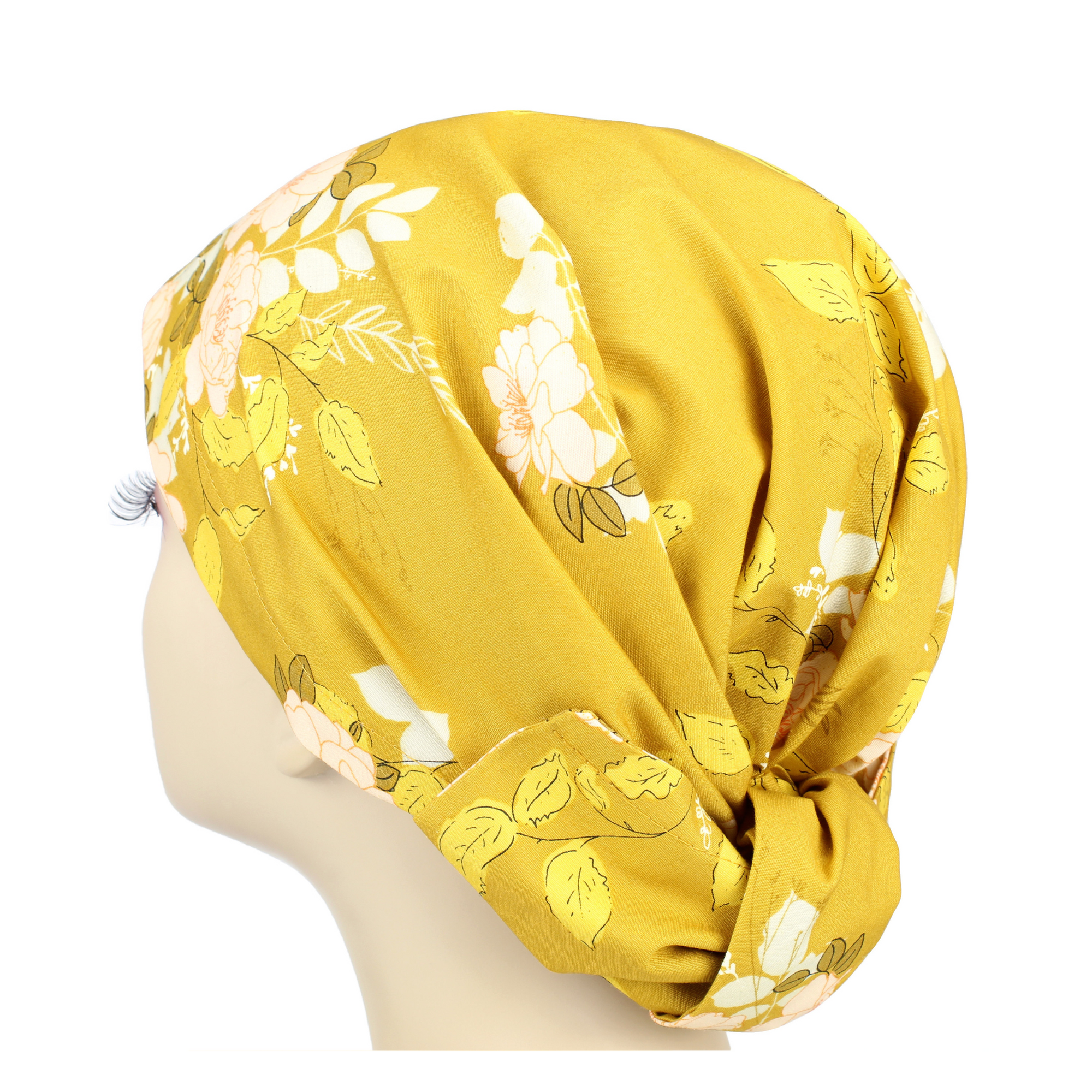 Rustic Summer Floral Head Scarf Wrap