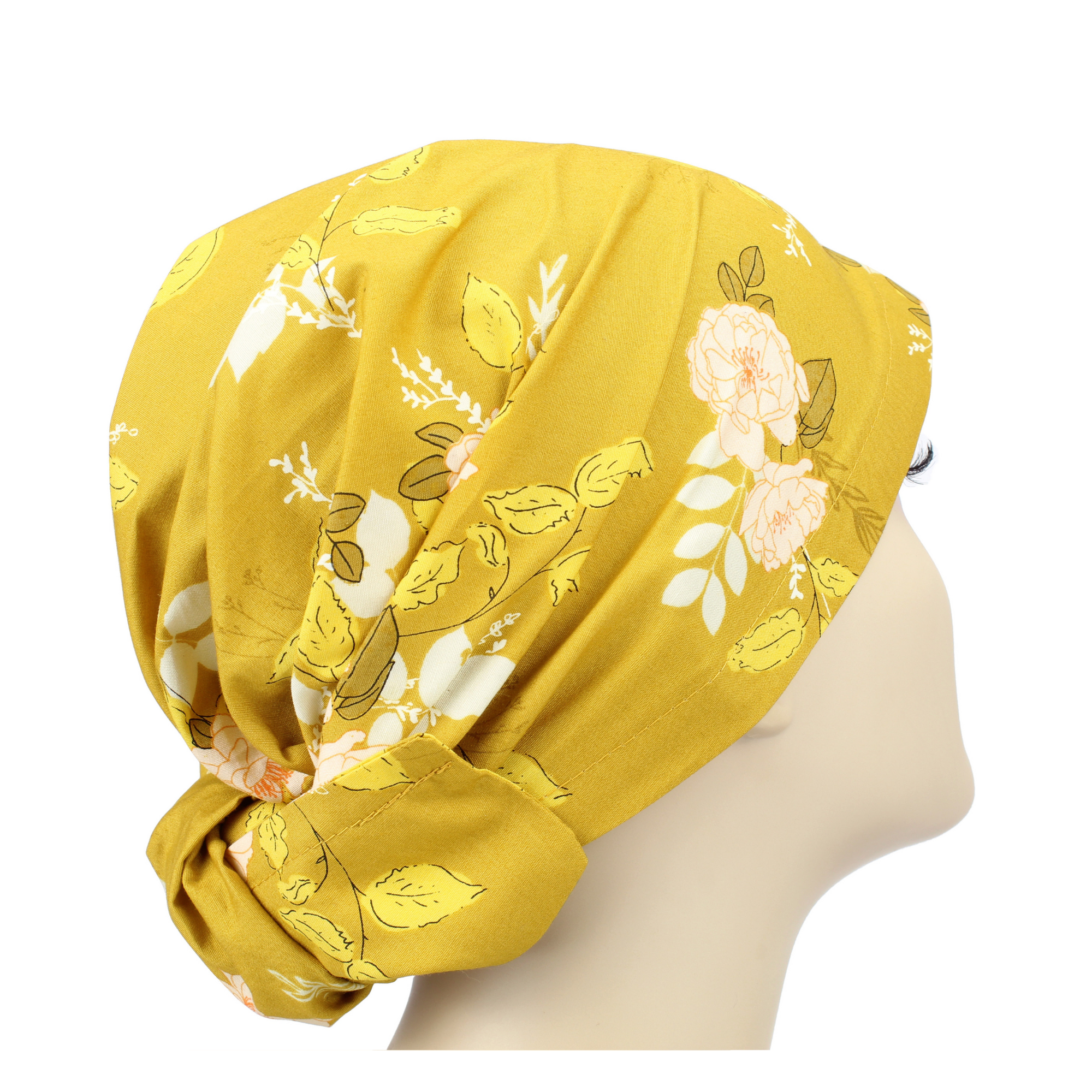 Rustic Summer Floral Head Scarf Wrap
