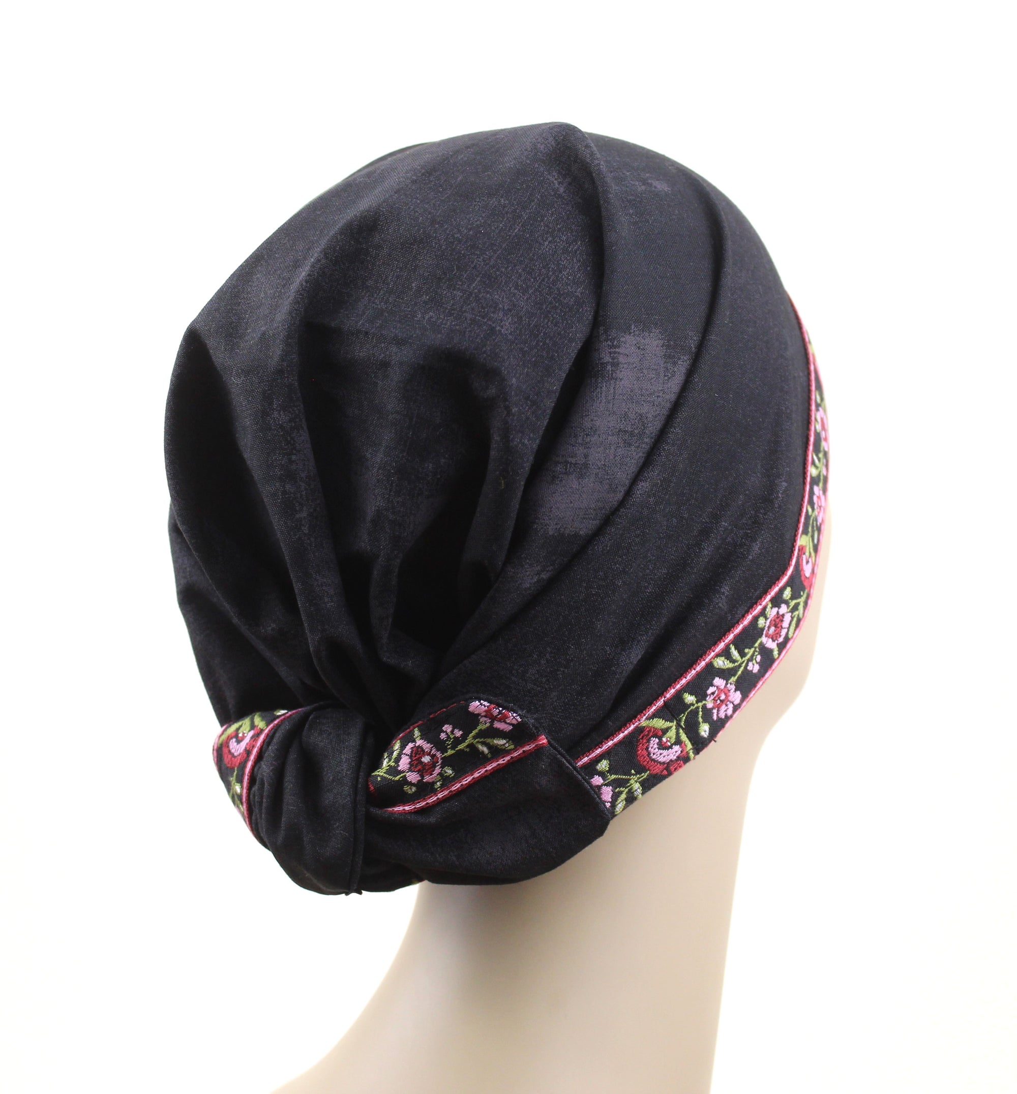 Last One Available ~ Rosebud Floral Brim Bohemian Hair Wrap