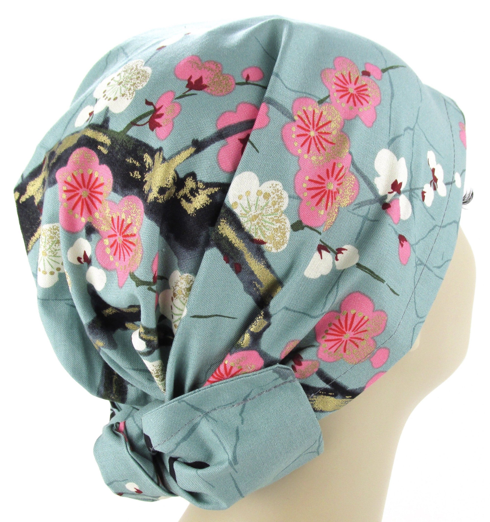 Last One Ever Available Sakura Japanese Floral Modern Hair Wrap -❥