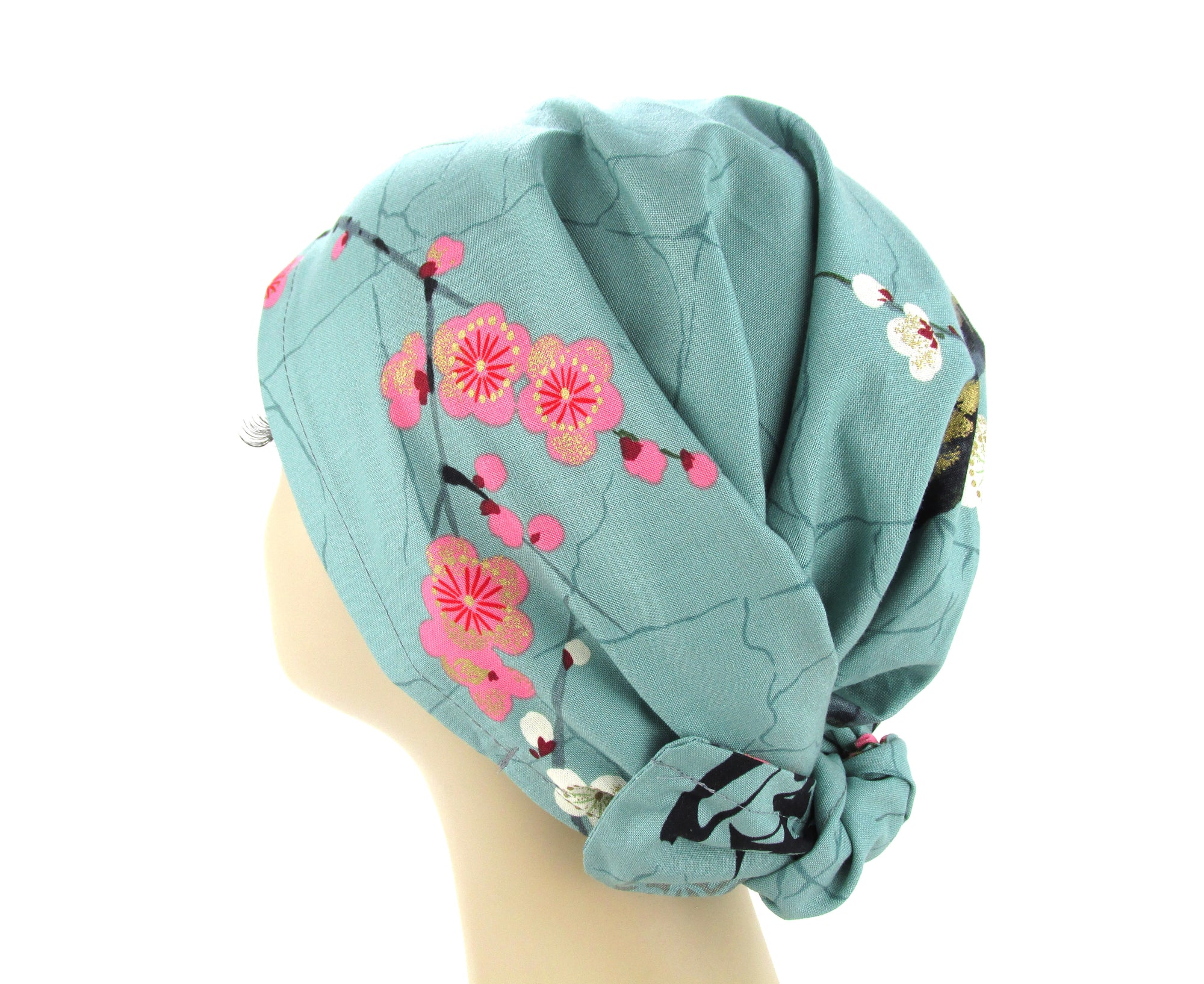 Last One Ever Available Sakura Japanese Floral Modern Hair Wrap -❥