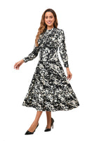 Black Orchid Tiered Skirt Midi Dress