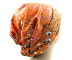 Pumpkin Spice Floral Hair Wrap