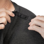 Colorblock Wrap Shirt with Drain Pockets