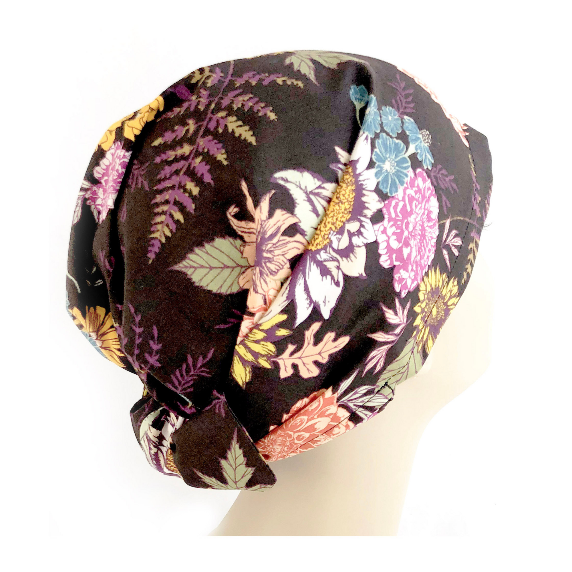 Cocoa Floral Headscarf