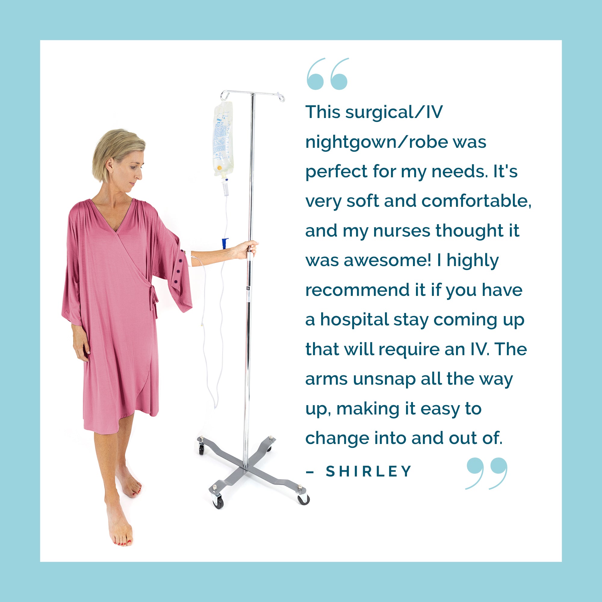 Hospital Gown with Snaps