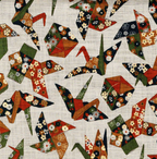 Origami Gold Accent Japanese Textile Hair Wrap