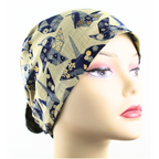 Origami Gold Accent Japanese Textile Hair Wrap