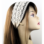 Ivory Crocheted Lace Headband