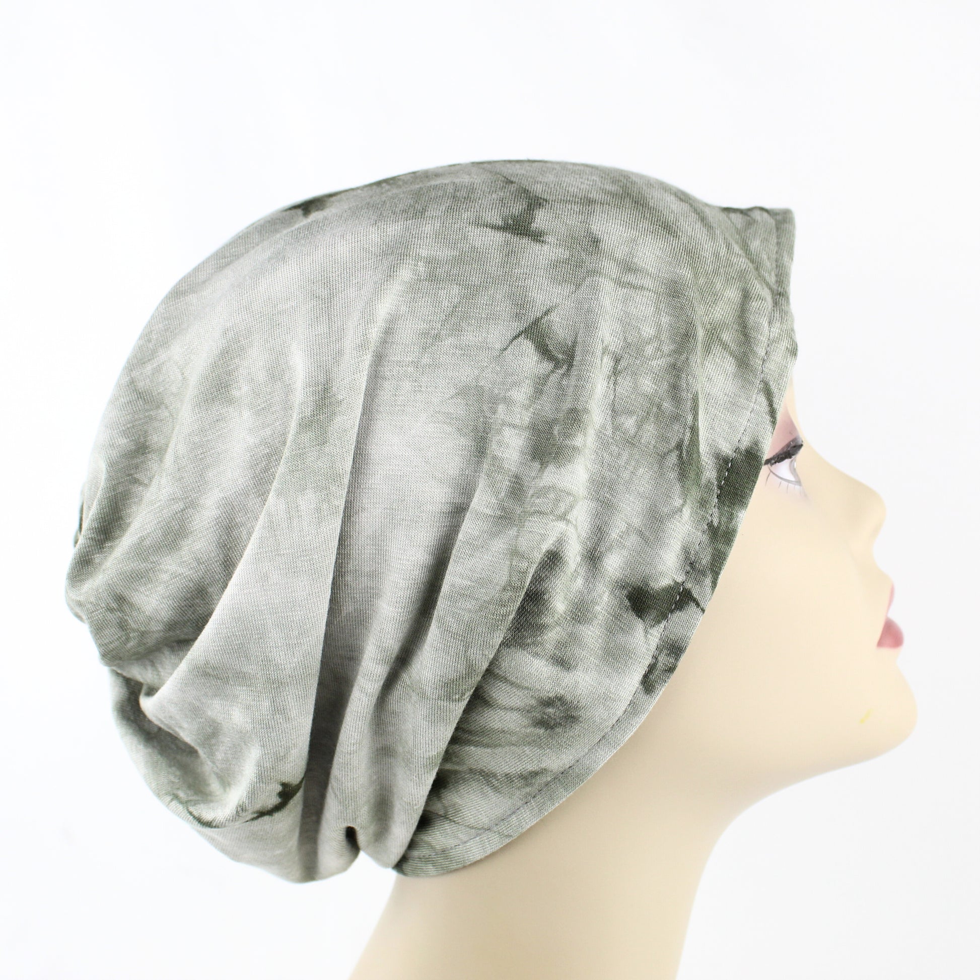 grey tie dye head wraps for women