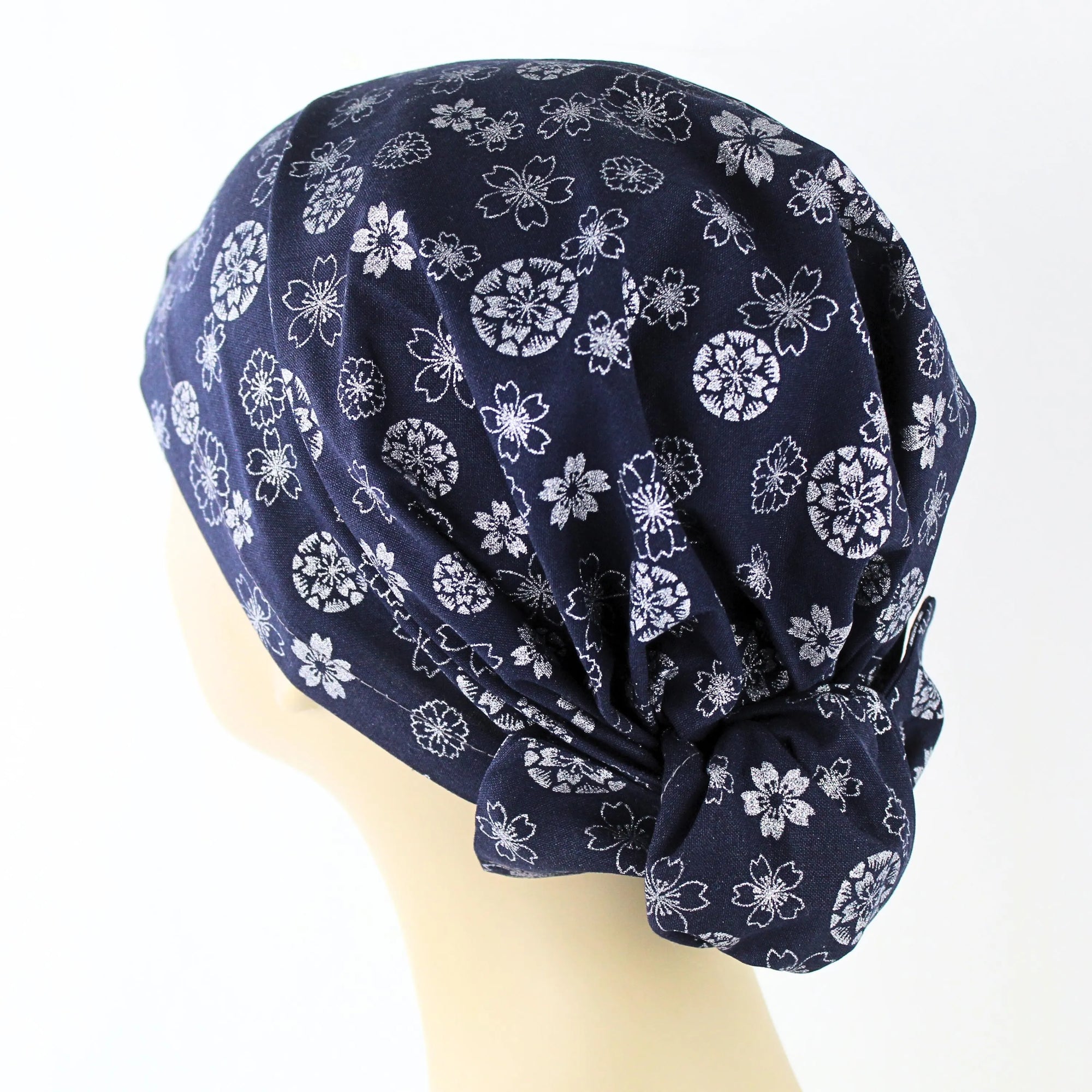 Silver Sakura Japanese Hair Wrap