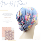 floral knit head coverings for women