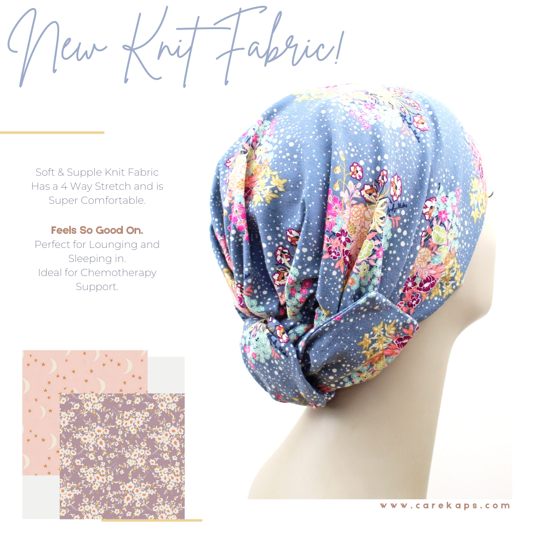 floral knit head coverings for women